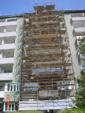Fasáda bytového domu, ul. Cihlářská, Brno